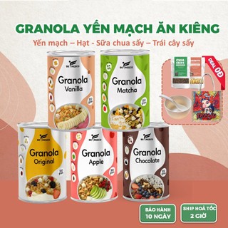 Ngũ cốc Granola Sữa Chua Befresco (300GR) – Nhiều yến mạch, mix nhiều hạt, trái cây sấy, để ăn vặt, ăn kiêng, giảm cân