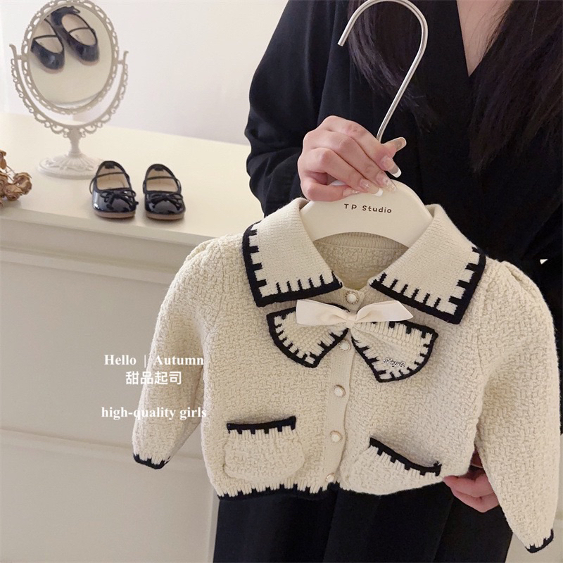 Set váy len Quảng Châu cao cấp cho bé gái mẫu mới nhất 2023