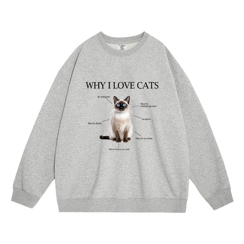 Áo sweater Why I Love Cats giống Lisa Blackpink