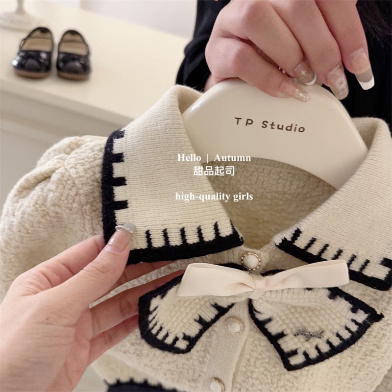 Set váy len Quảng Châu cao cấp cho bé gái mẫu mới nhất 2023