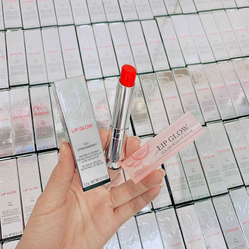 Son Dưỡng Dior Lip Glow Màu 8, 020, 004, 001, 012, 031, 015, 038, 039 Fullbox