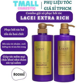DẦU GÔI DẦU XẢ LACEI TÍM- gội xả phục hồi tóc hư tổn