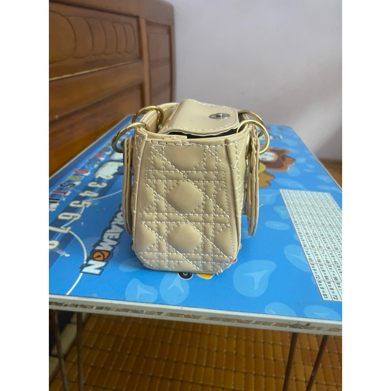 Túi hộp vuông xám xanh, be siêu đẹp hai size to nhỏ