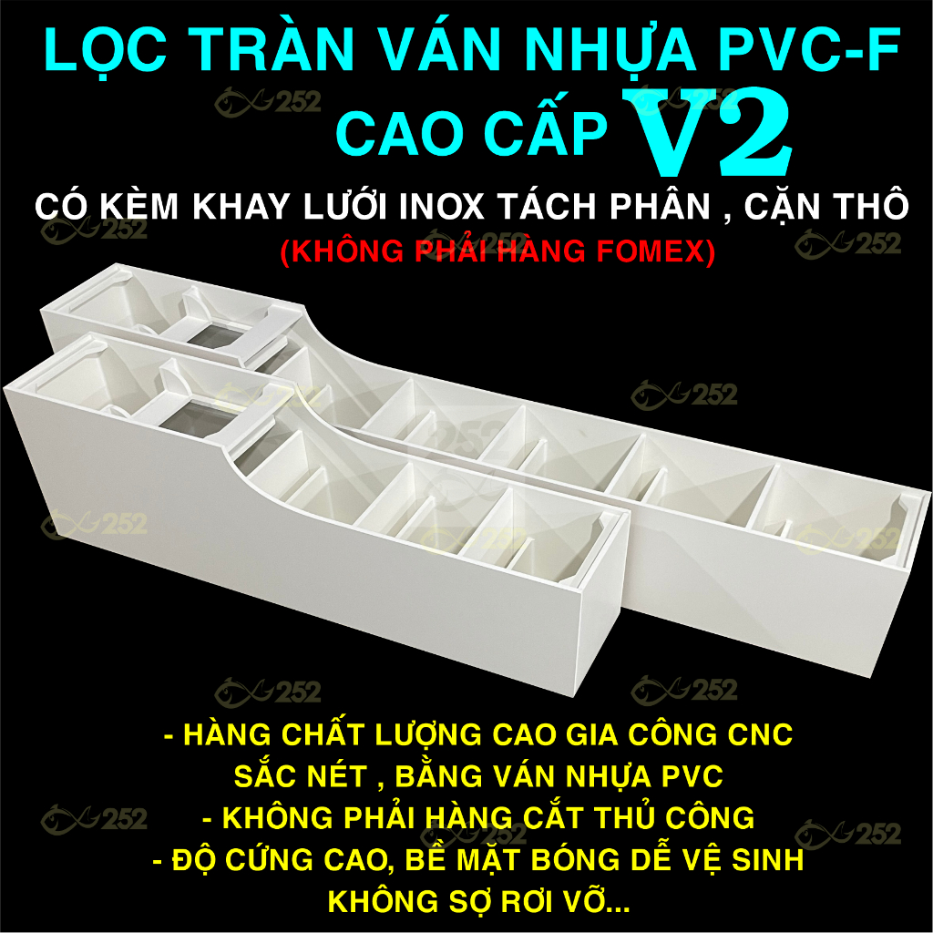 LỌC ĐẦU TÀU V2 NHỰA PVCF CAO CẤP KÈM LƯỚI INOX - V2