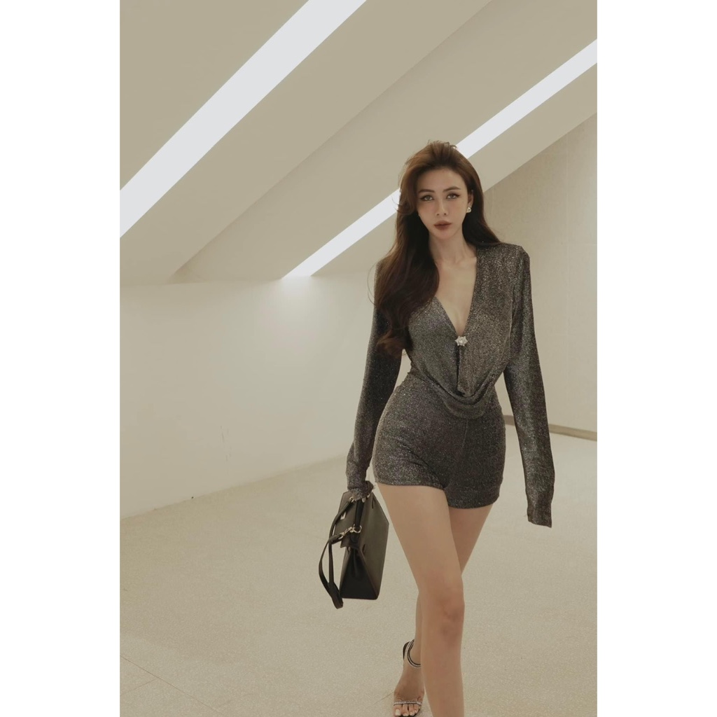 Jumsuit nhũ 𝐁𝐀𝐆𝐄𝐎 áo liền quần