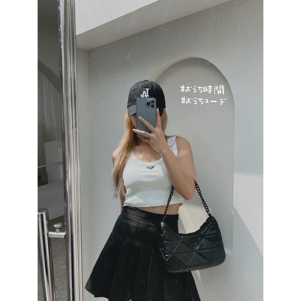 TÚI PRADA MULTI TAG ĐEN SZ25