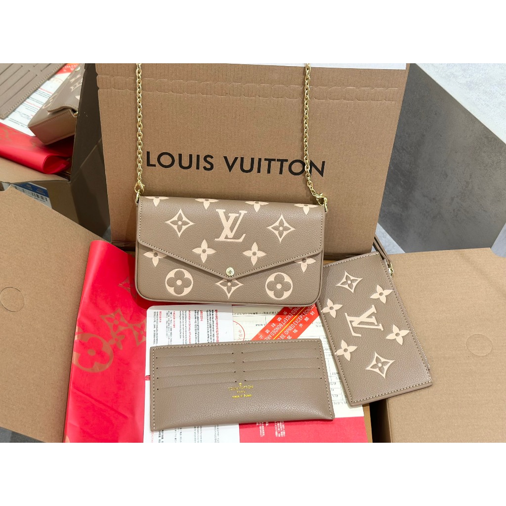 TÚI LV FELICIE SZ22 DA BÒ