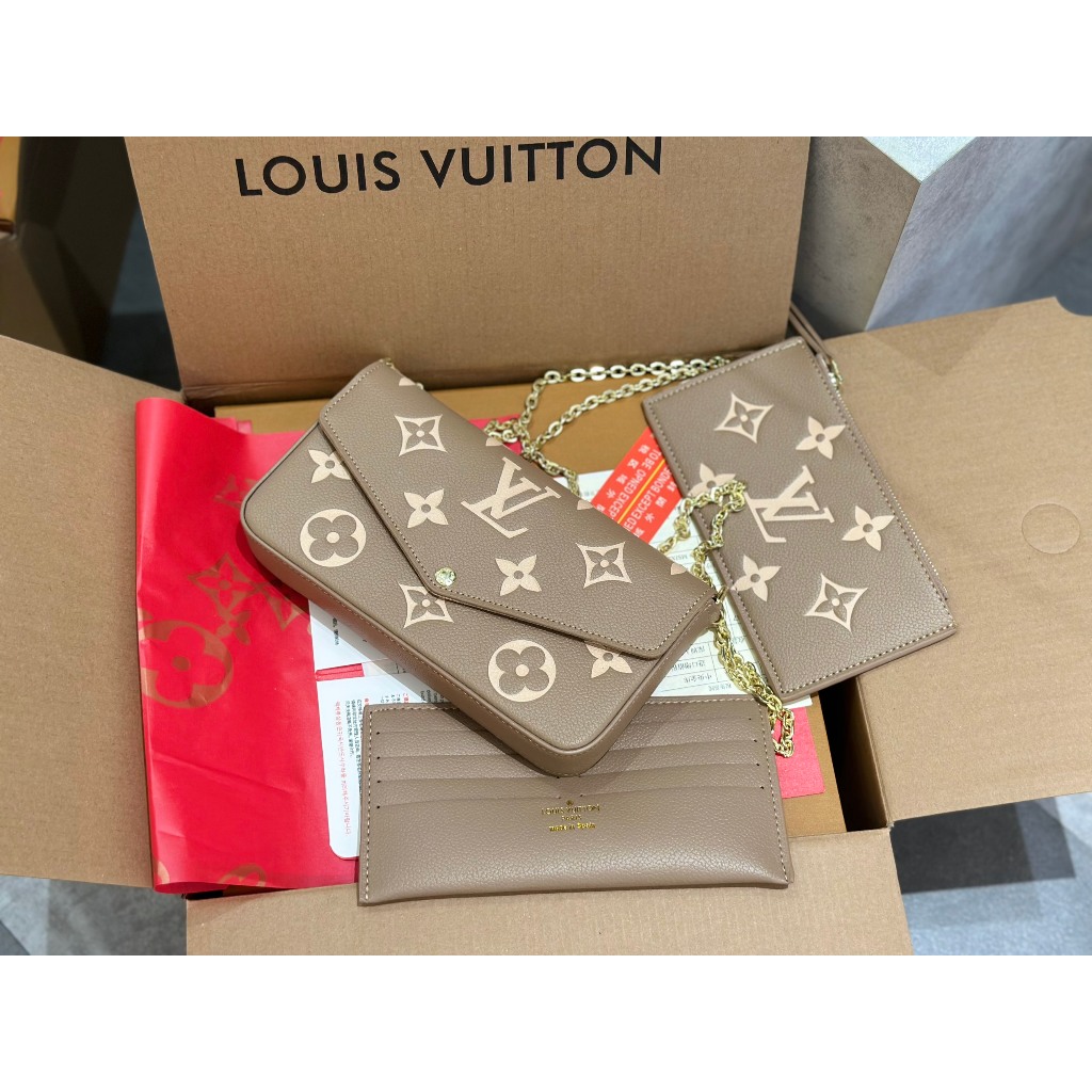 TÚI LV FELICIE SZ22 DA BÒ