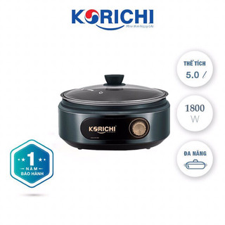 Nồi lẩu  Đa Năng Cao Cấp Korichi 3556 dung tích 5 lít  Hàng chính hãng_bao Lỗi 1 đổi 1trong 1 tuần