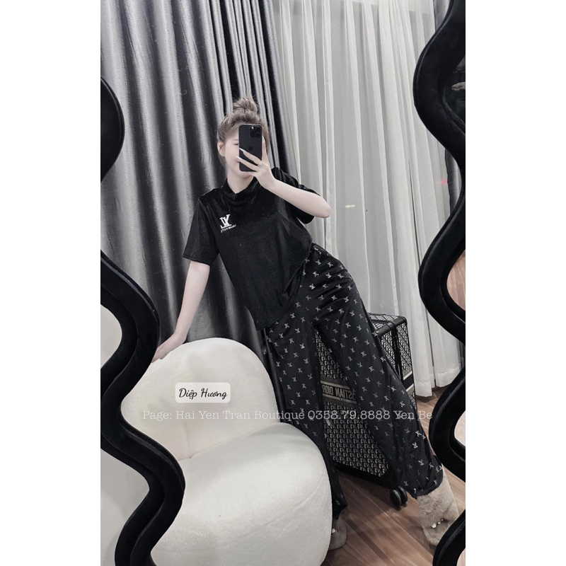 Bộ nhung LV siu xinh