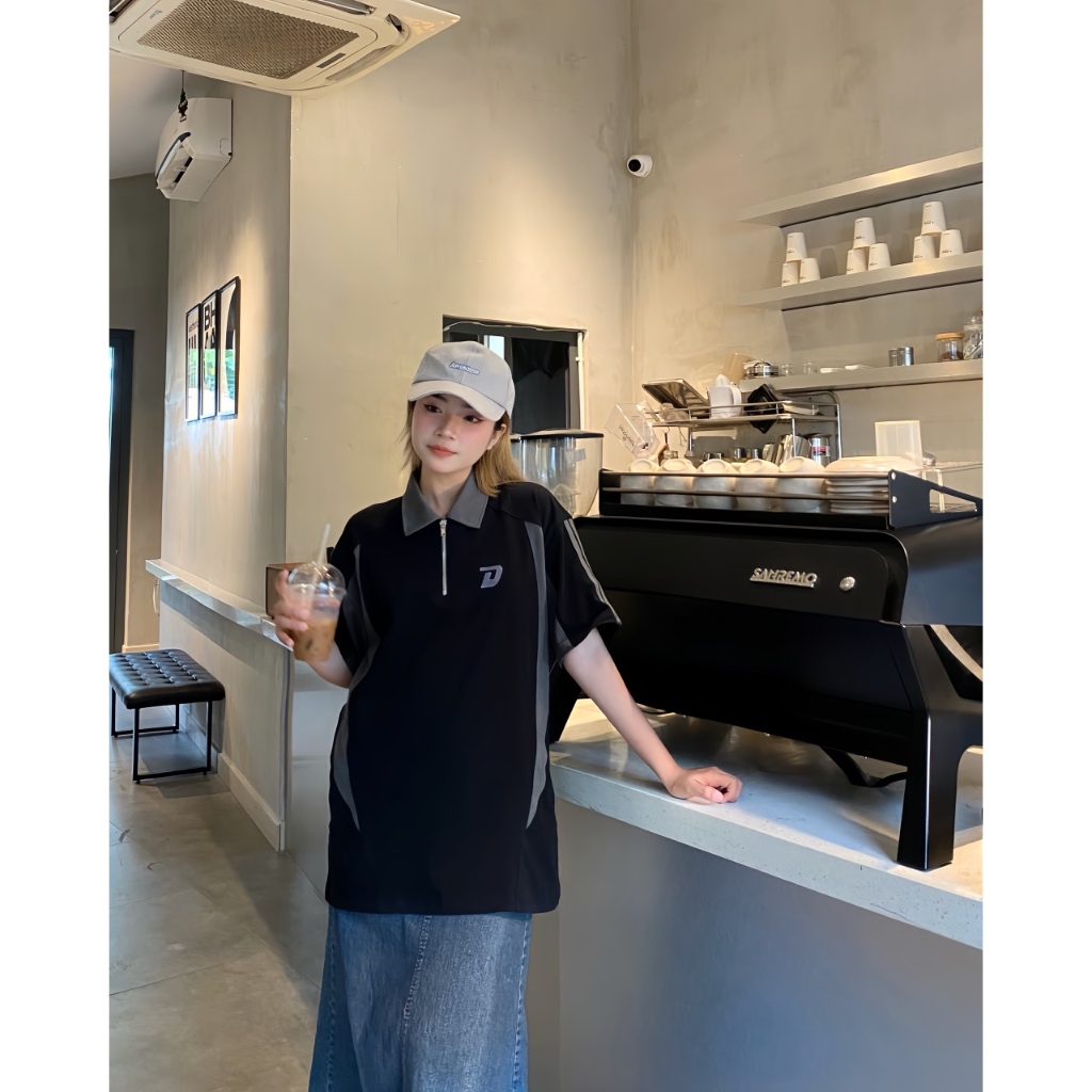 Áo Polo Phối Khoá Kéo DAMIESE - Cotton 100% 250gsm