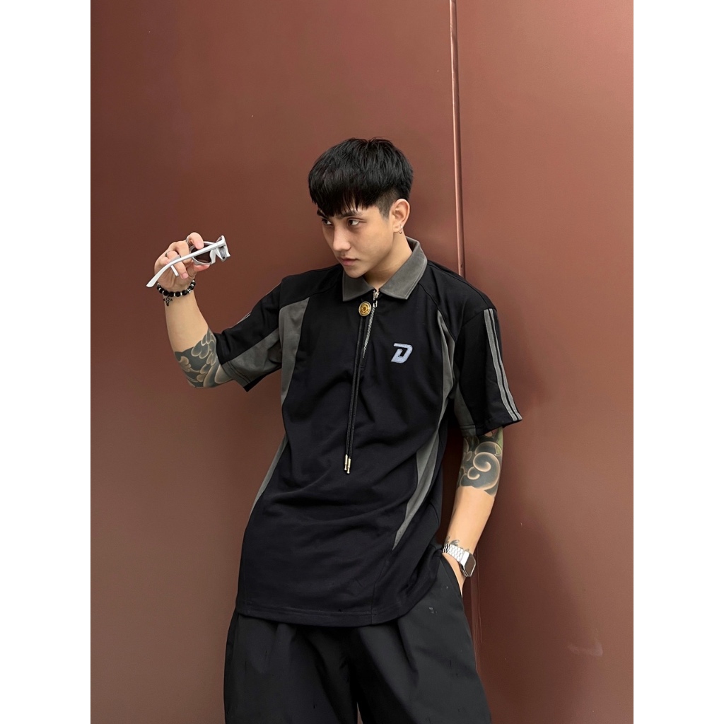 Áo Polo Phối Khoá Kéo DAMIESE - Cotton 100% 250gsm