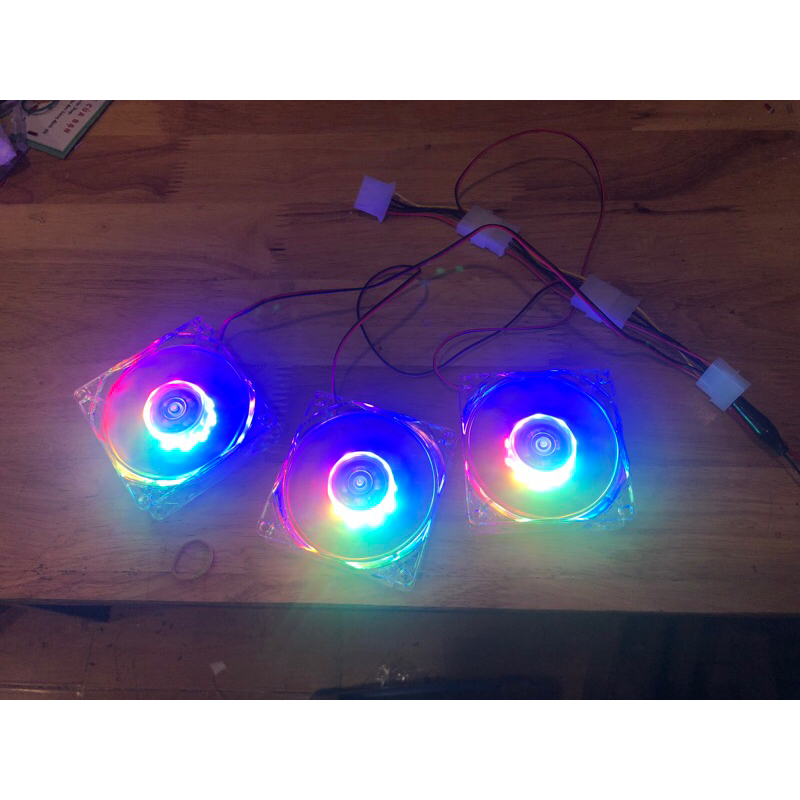 Fan case 80mm trong suốt có đèn led