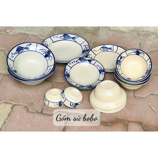 Combo chén dĩa 5 người ăn hàng cao cấp anh thật 100%