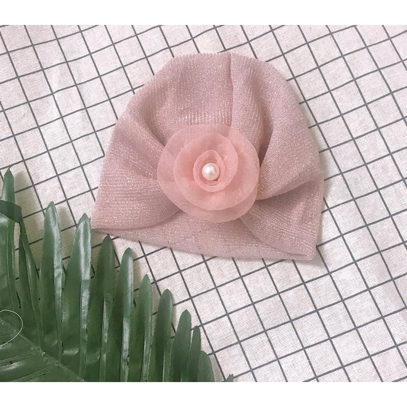 Mũ turban lưới siêu mềm, siêu nhẹ, co gian cực tốt thoáng cho bé dùng đi biển, đi chơi chụp hình siêu xinh