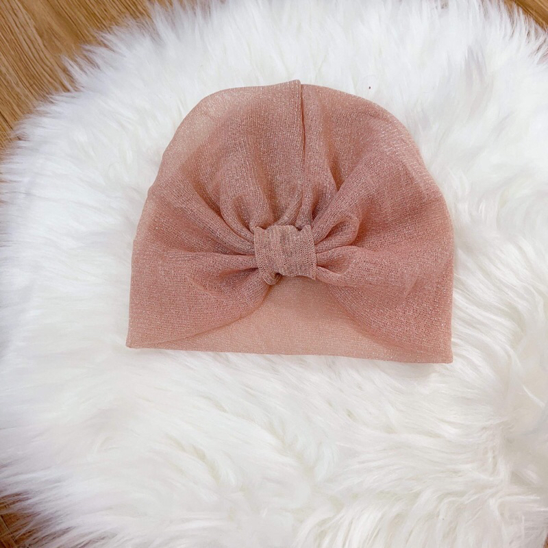 Mũ turban lưới siêu mềm, siêu nhẹ, co gian cực tốt thoáng cho bé dùng đi biển, đi chơi chụp hình siêu xinh