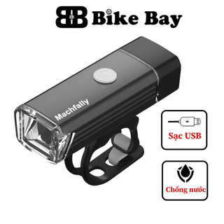 Đèn xe đạp Machfally sạc USB chống nước
