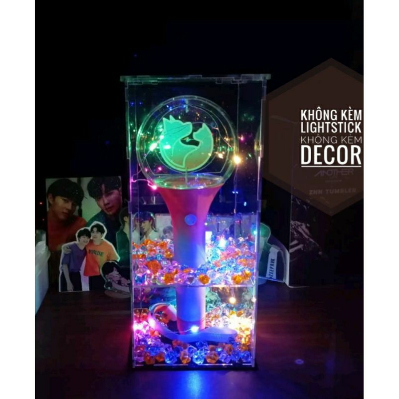 Hộp trưng bày Lightstick - Thái, Philippines, Trung - Không kèm Lightstick, không kèm đá màu
