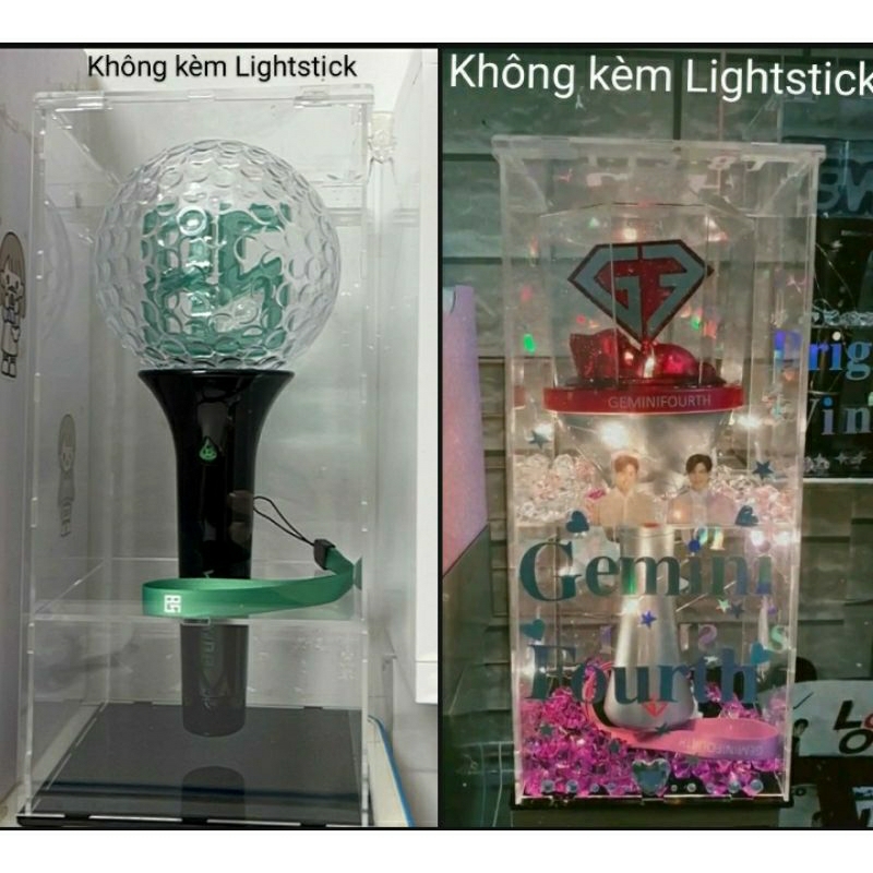 Hộp trưng bày Lightstick - Thái, Philippines, Trung - Không kèm Lightstick, không kèm đá màu