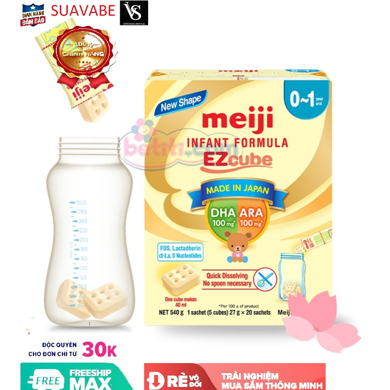 Sữa Meiji INFANT Nhập Khẩu Chính Hãng hộp giấy