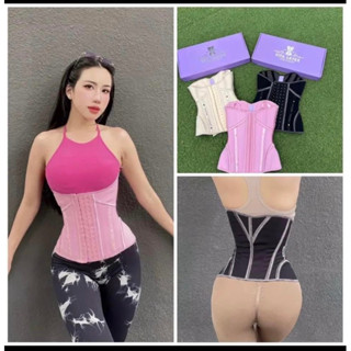 [ Xả lỗ màu hồng ] Đai SỢI NHIỆT cao cấp  2023 ( tặng thanh nối + lót liner + kem dùng thử )