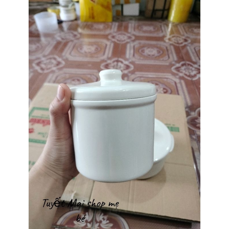 Nắp sứ nồi bear , thố sứ nồi bear 0.5l và 1.6l