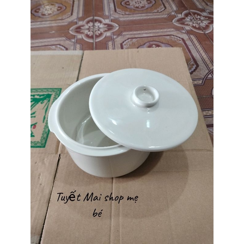 Nắp sứ nồi bear , thố sứ nồi bear 0.5l và 1.6l