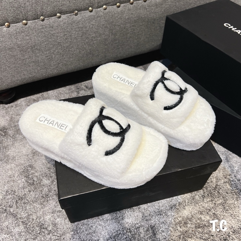 Dép lông Cha.Nel đế 5p full box qcl1