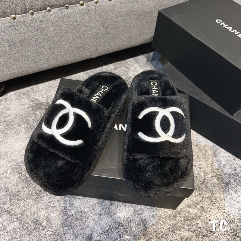 Dép lông Cha.Nel đế 5p full box qcl1