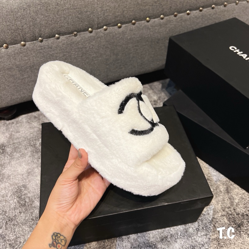 Dép lông Cha.Nel đế 5p full box qcl1