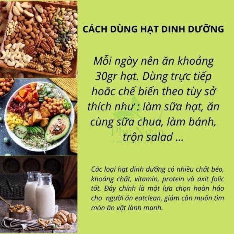 Các loại hạt dinh dưỡng / ăn kiêng / giảm cân / eat clean