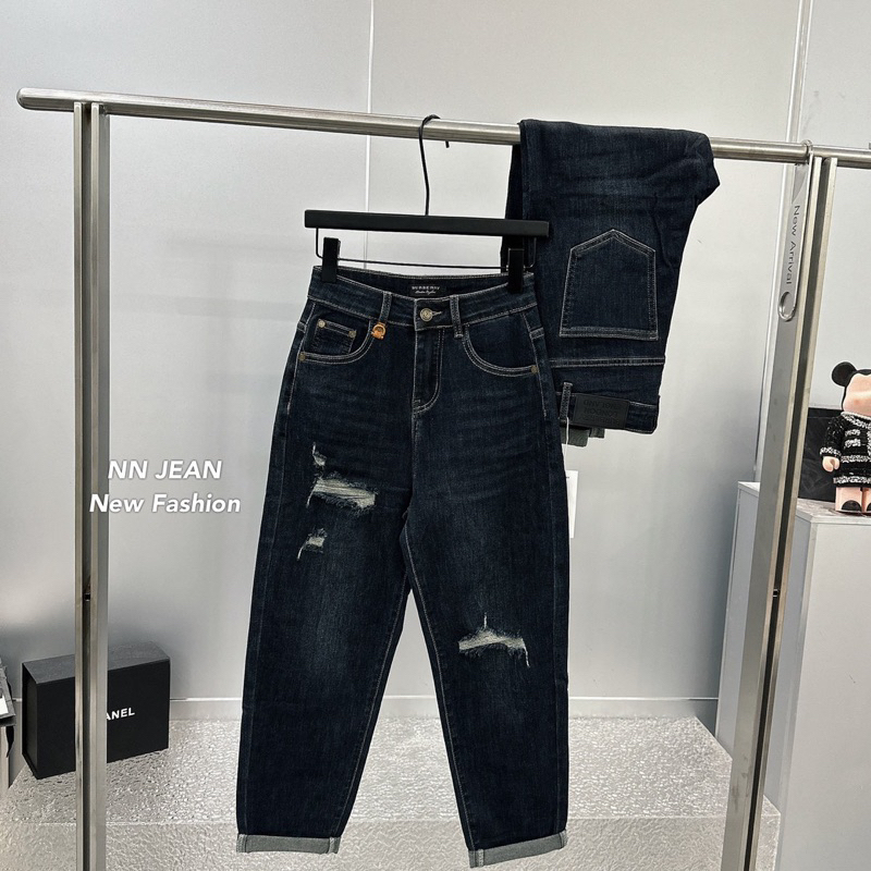 Quần jeans bò baggy rách hàng QCL1