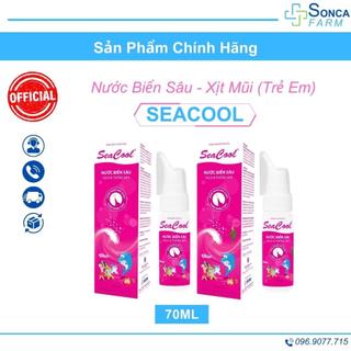 Xịt Mũi Nước Biển Sâu Seacool Trẻ Em 70ml Ngừa Ngạt Mũi, Viêm Xoang, Sổ Mũi