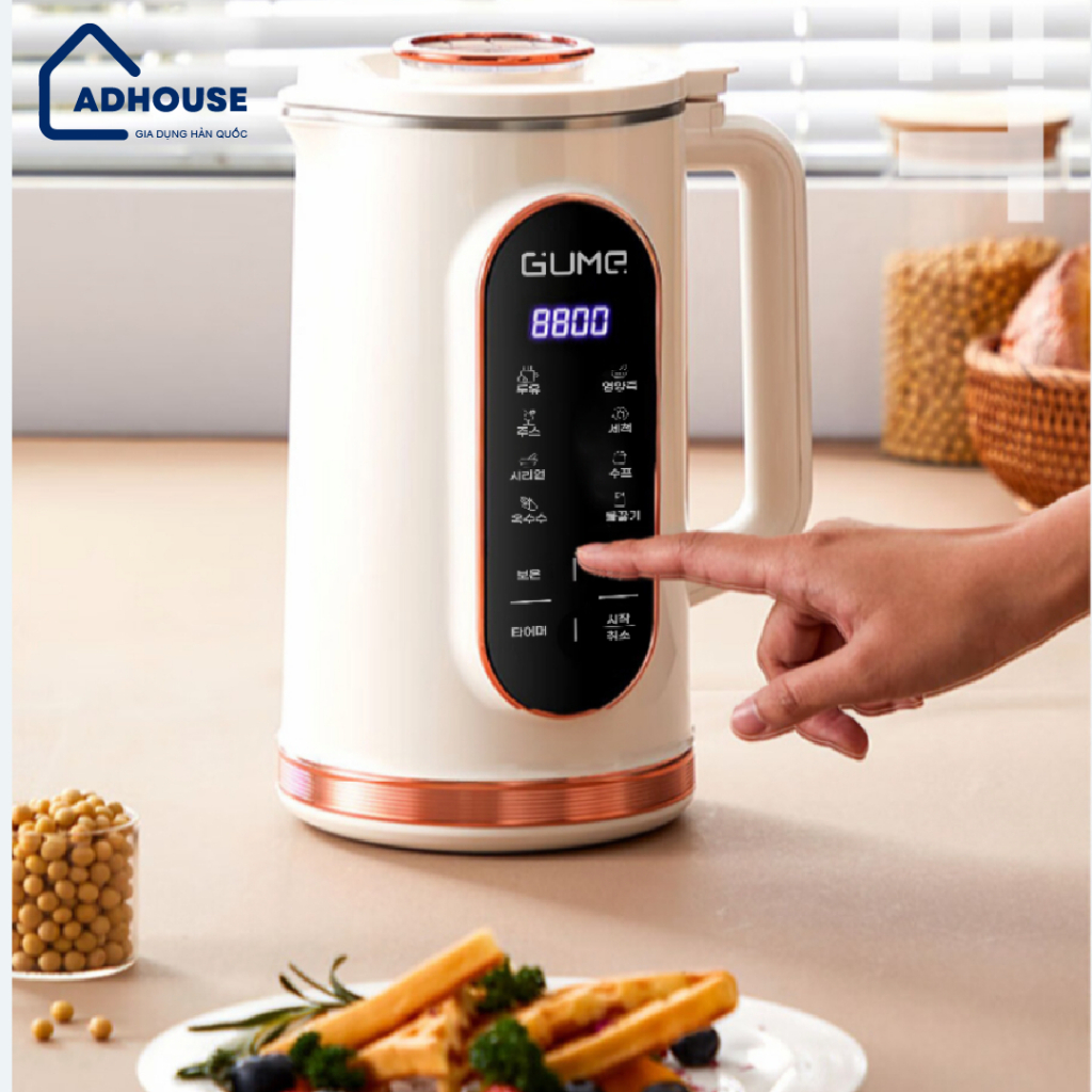 Máy Làm Sữa Hạt Gume GMNMM-2201, Dung Tích  1,6 Lit - Nhập Khẩu Hàn