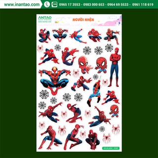 Sticker trang trí, decor, hình dán - người nhện