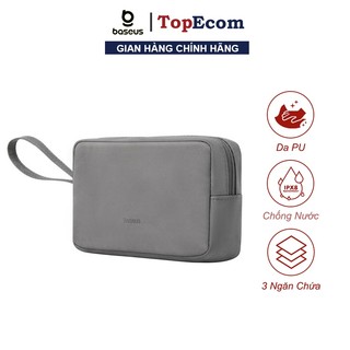 Túi Đựng Phụ Kiện Da Pu Chống Thấm Nước Baseus Easy Journey Series Storage Bag Có Khoá Kéo