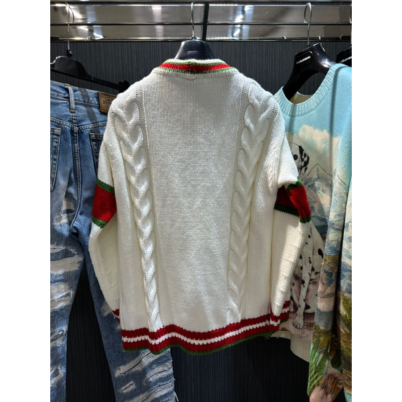 Áo Cardigan - Gucci - GC Line Classic len kệt kim newSS23