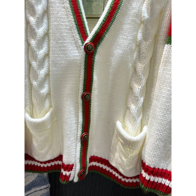 Áo Cardigan - Gucci - GC Line Classic len kệt kim newSS23