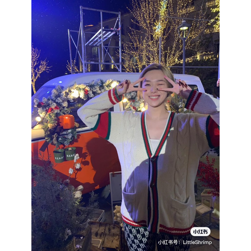 Áo Cardigan - Gucci - GC Line Classic len kệt kim newSS23