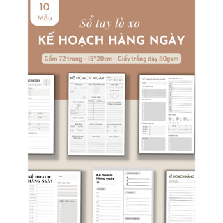 [Daily Planner 2026] Sổ Tay Kế Hoạch Mục tiêu Nhật Ký Hàng Ngày Daily Planner A5, Gồm 72 Trang, Bìa Mềm
