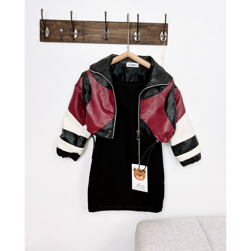 SET KHOÁC DA KÈM ÁO BODY BÉ GÁI-C91