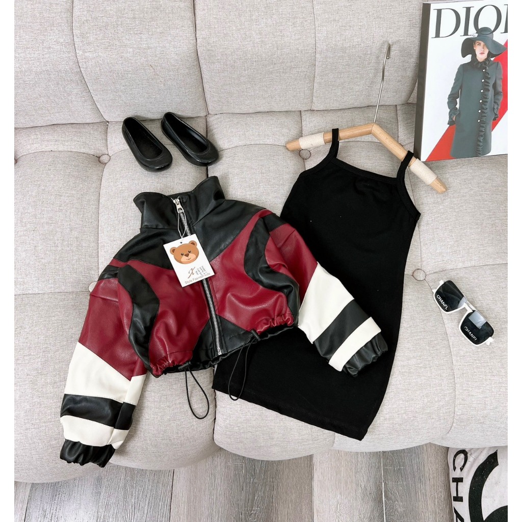 SET KHOÁC DA KÈM ÁO BODY BÉ GÁI-C91