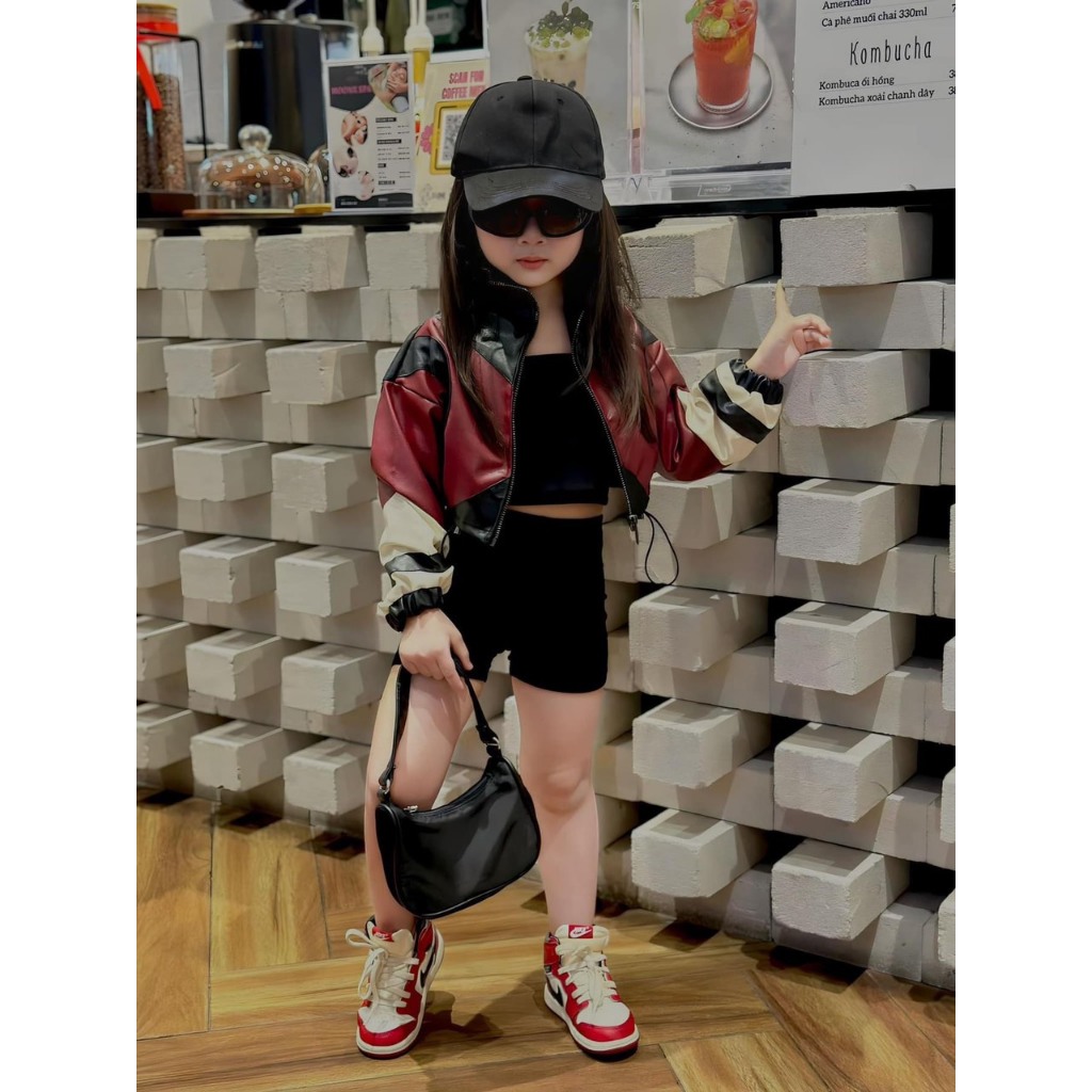 SET KHOÁC DA KÈM ÁO BODY BÉ GÁI-C91