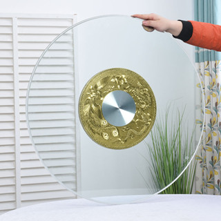 Bộ mâm tròn xoay kính cường lực chịu lực cao cấp, Mâm xoay kính cường lực dành cho bàn ăn