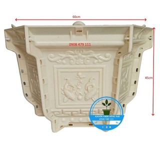 khuôn chậu cảnh ABS Lục giác 60 cao 45 cm