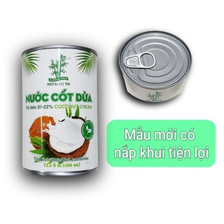 Combo 10 lon nước cốt dừa Ba Cây Tre, độ béo 20-22%. [Date mới]