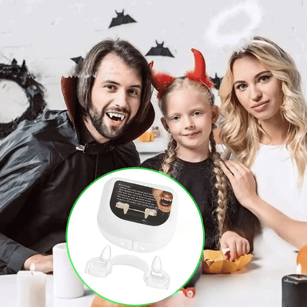 Niềng Răng Nanh Giả Ma Cà Rồng Hóa Trang Halloween