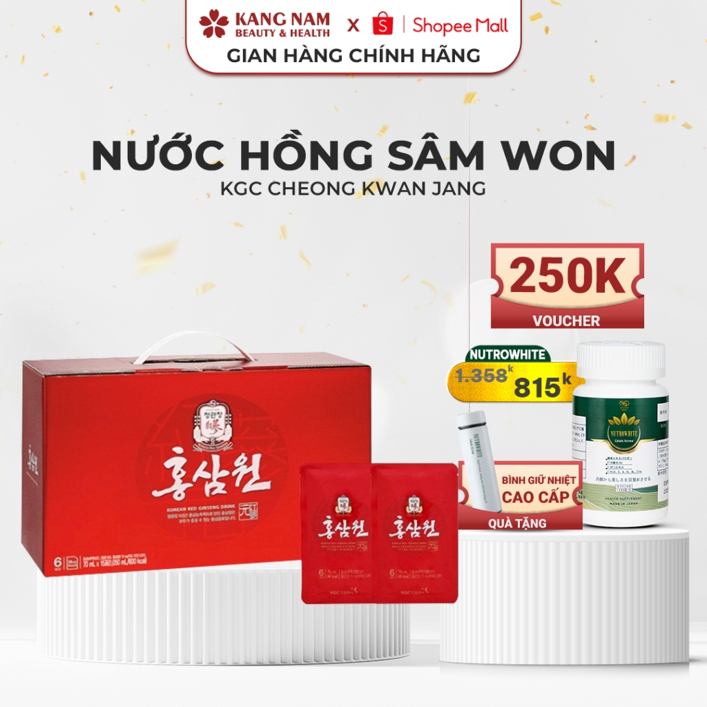 Nước Hồng Sâm Won KGC Cheong Kwan Jang 70ml/gói (hộp 15 gói)