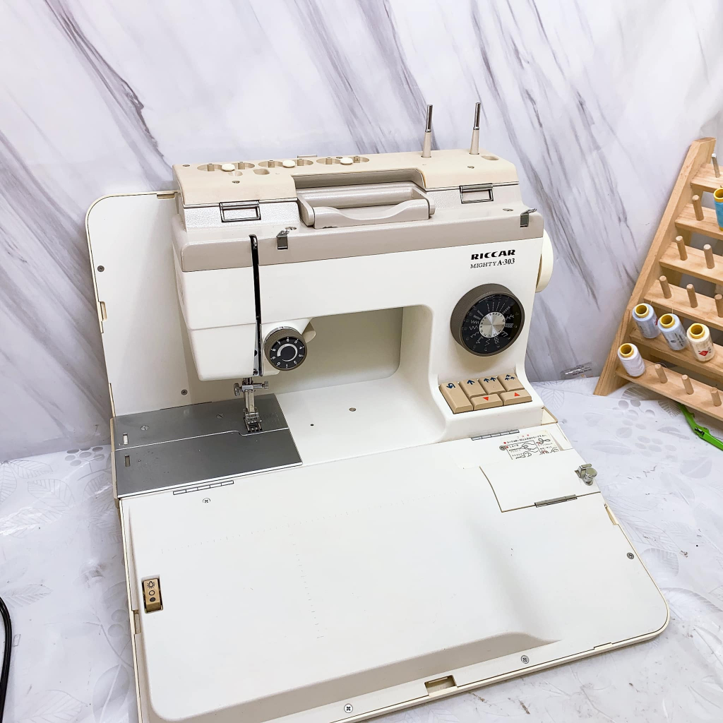 Máy May Nhật Thùa Khuy Cực Đẹp Riccar 1000 và 303- Thùa Khuy Áo Dạ, Vét, Măng Tô - Máy Khỏe- Thùa Được Vải Dày