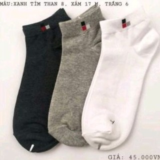 10 đôi tất vớ nam, cổ ngắn, cotton Bizmen - Dzung